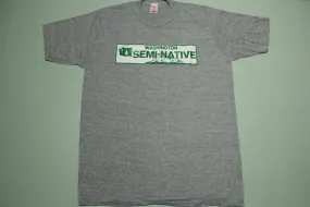 Washington State Semi-Native Mt Rainier 1981 Vintage 80's Wolf Single Stitch T-Shirt USA