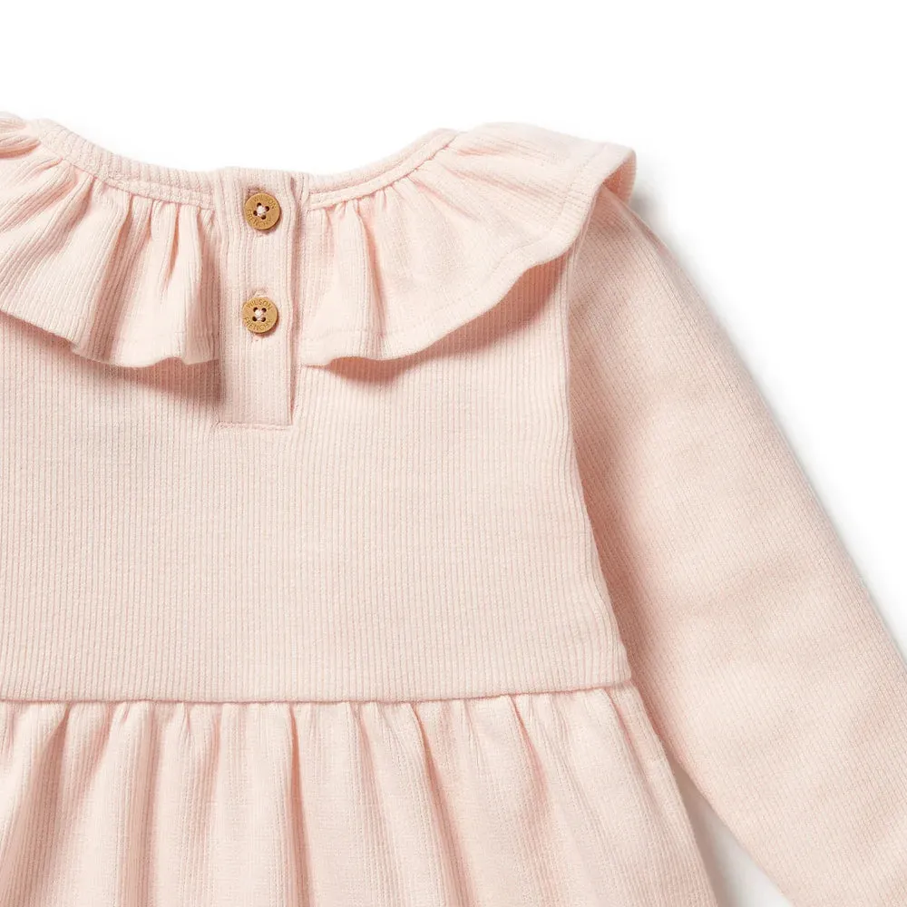 Wilson & Frenchy Organic Ruffle Dress - Pink