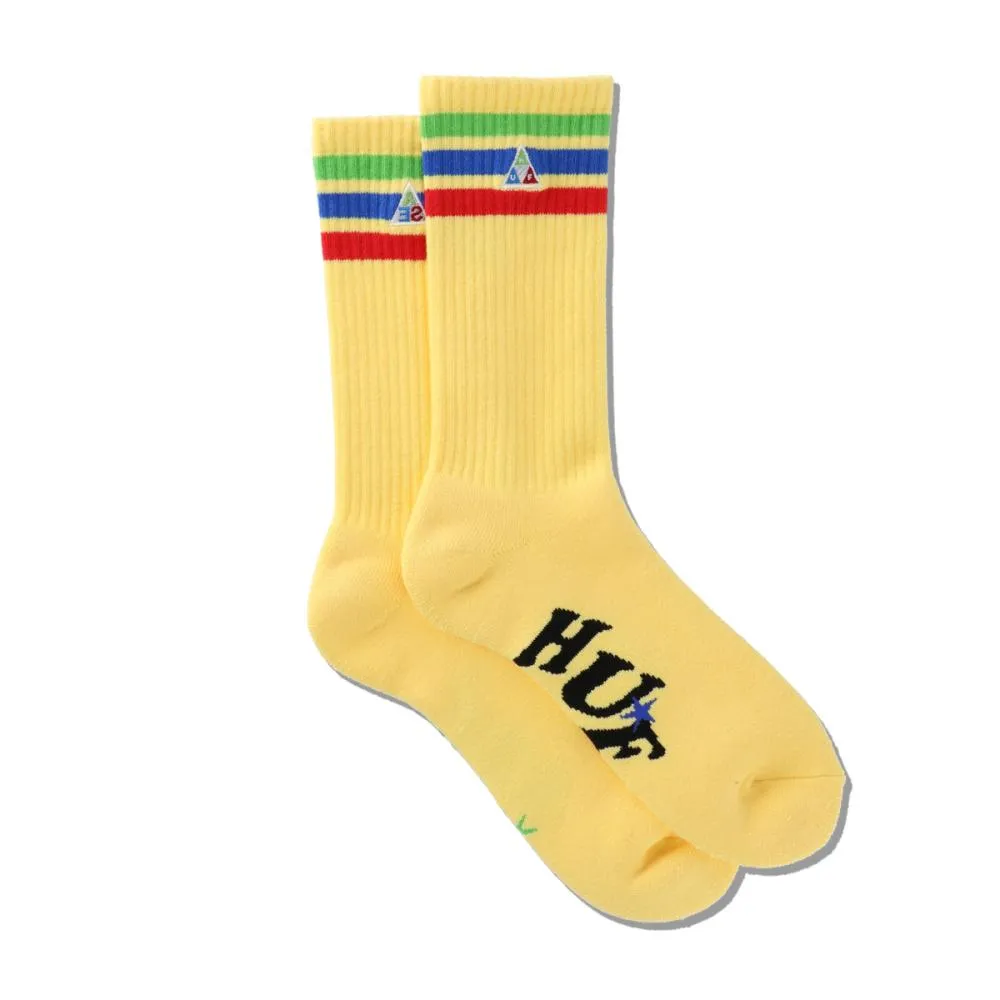 WIND AND SEA HUF × WDS CREW SOCKS-YELLOW