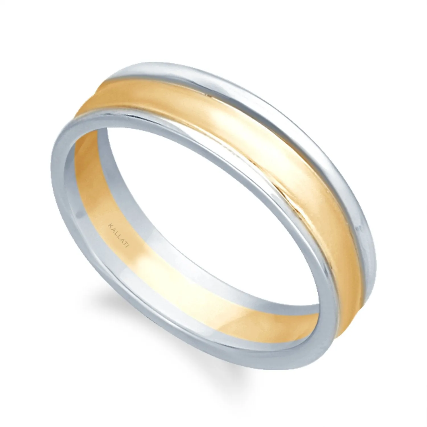 Yellow and White Gold Men's Ring