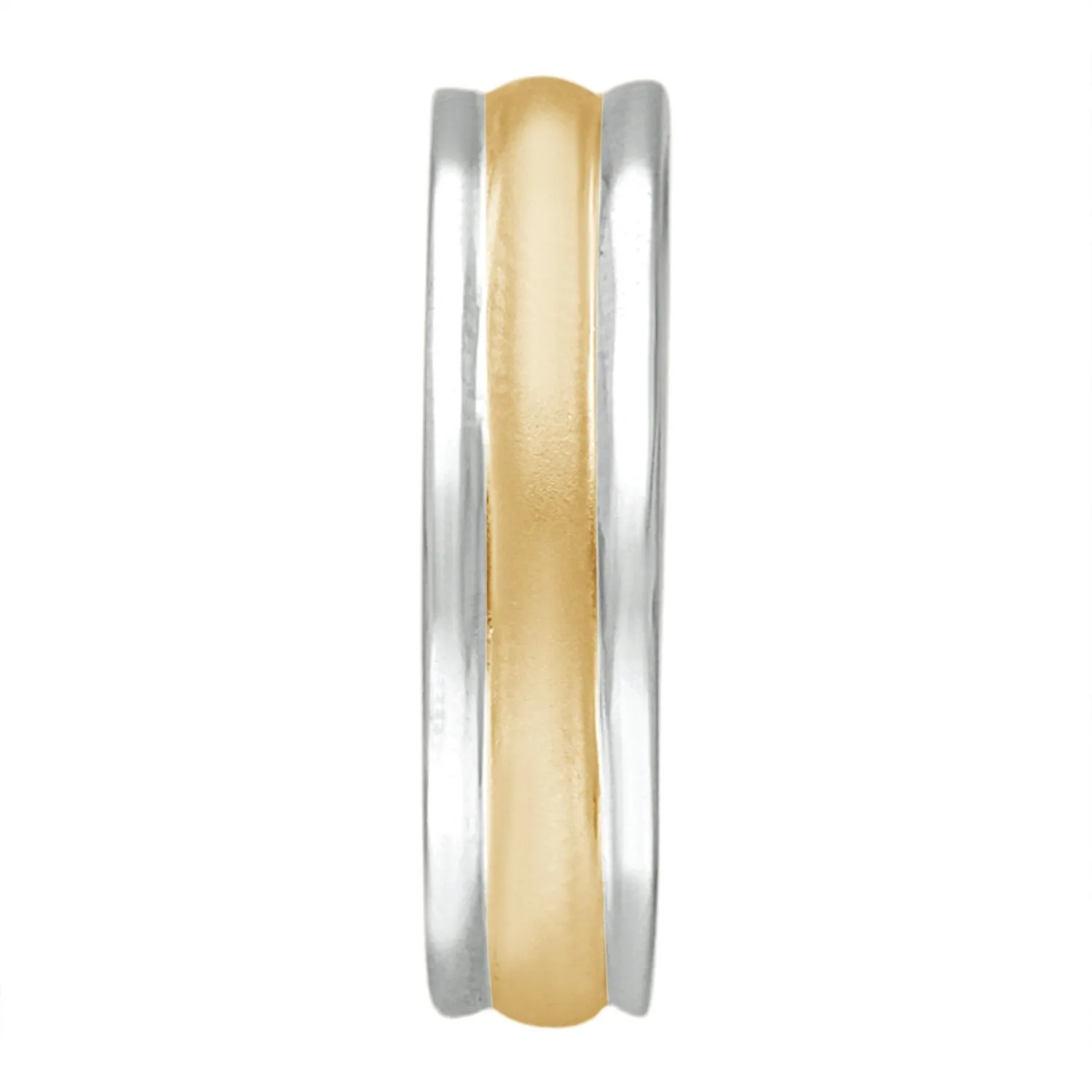 Yellow and White Gold Men's Ring