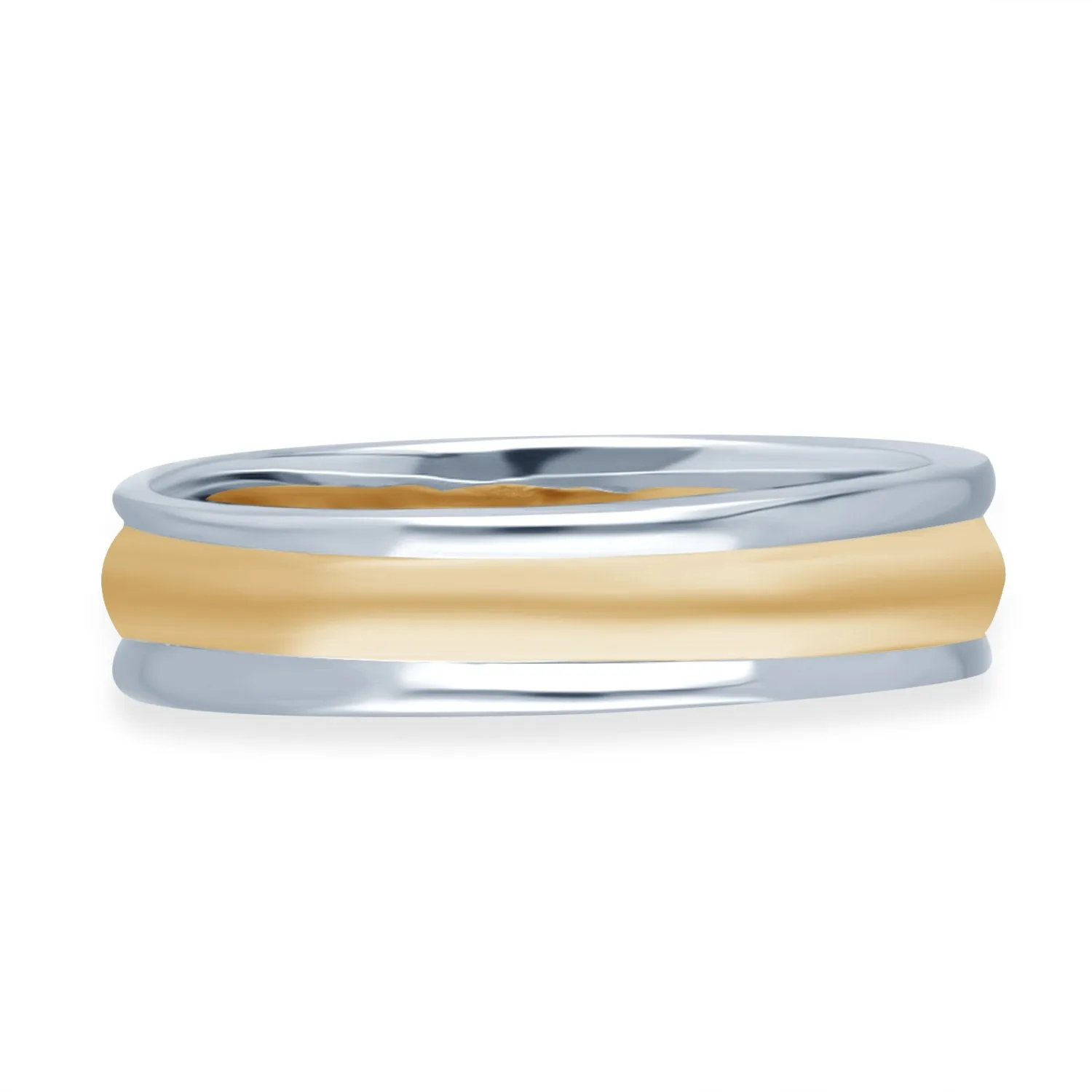 Yellow and White Gold Men's Ring