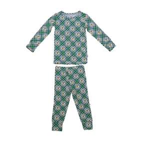 YOUTH Bananas Pajama Set - Plaid