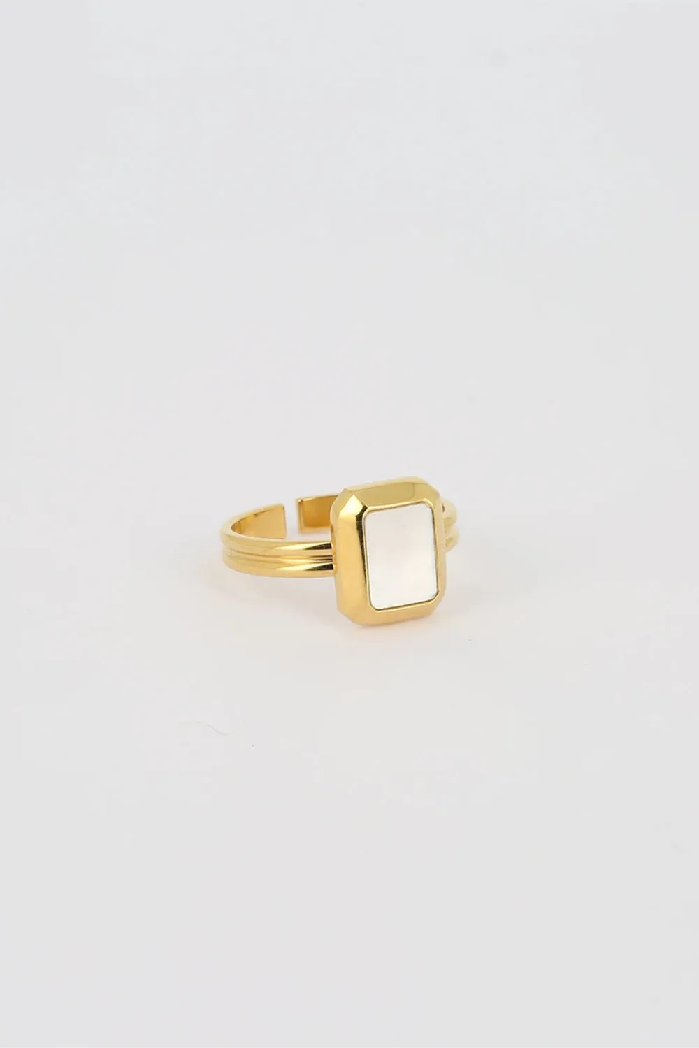 ZAG BIJOUX GERRY RING MOTHER OF PEARL